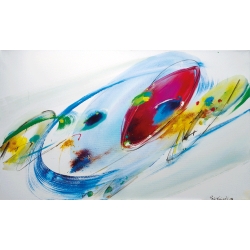 Unikat: Gemälde von Paul Kaminski, "Abstraktion", ca. 90 x 150 cm