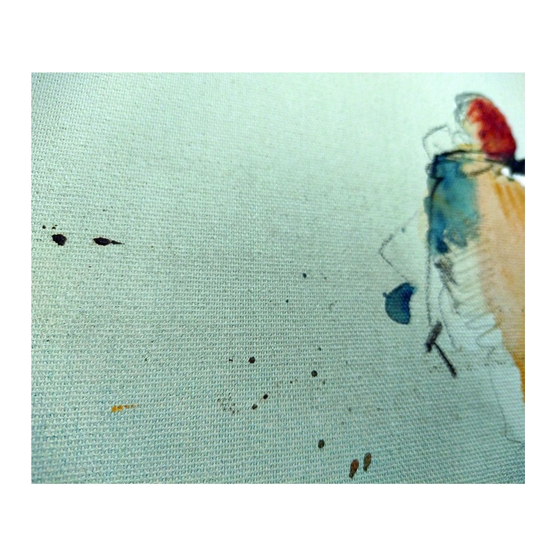 Detailansicht: Unikat von Paul Kaminski, "Menschen im Watt", ca. 100 x 120 cm