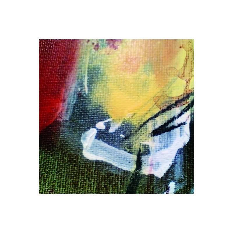 Detailansicht: Unikat von Paul Kaminski, "Menschen im Watt", ca. 90 x 90 cm