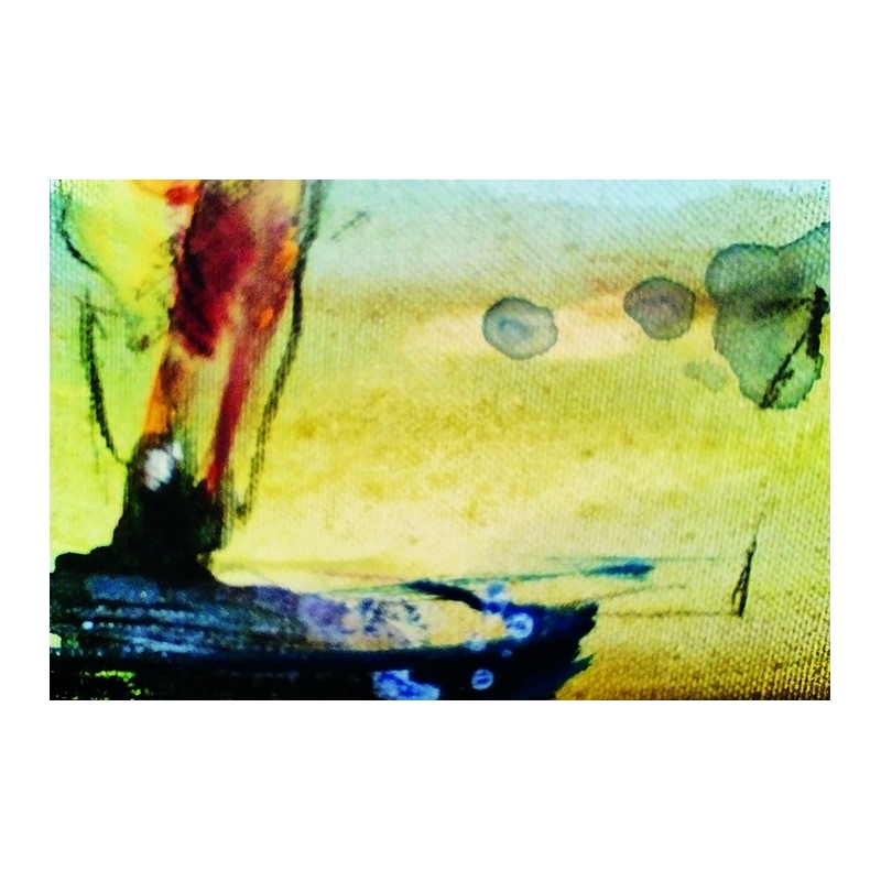 Detailansicht: Unikat von Paul Kaminski, "Menschen im Watt", ca. 80 x 120 cm