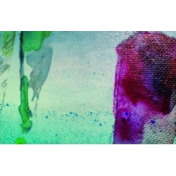 Detailansicht - Unikat: Gemälde von Paul Kaminski, "Menschen im Watt", ca. 90 x 140 cm