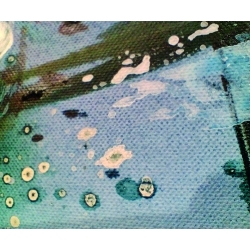 Detailansicht - Unikat Gemälde von Paul Kaminski "Boote" ca. 100 x 120 cm