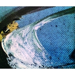 Detailansicht - Unikat Gemälde von Paul Kaminski "Boote" ca. 100 x 120 cm