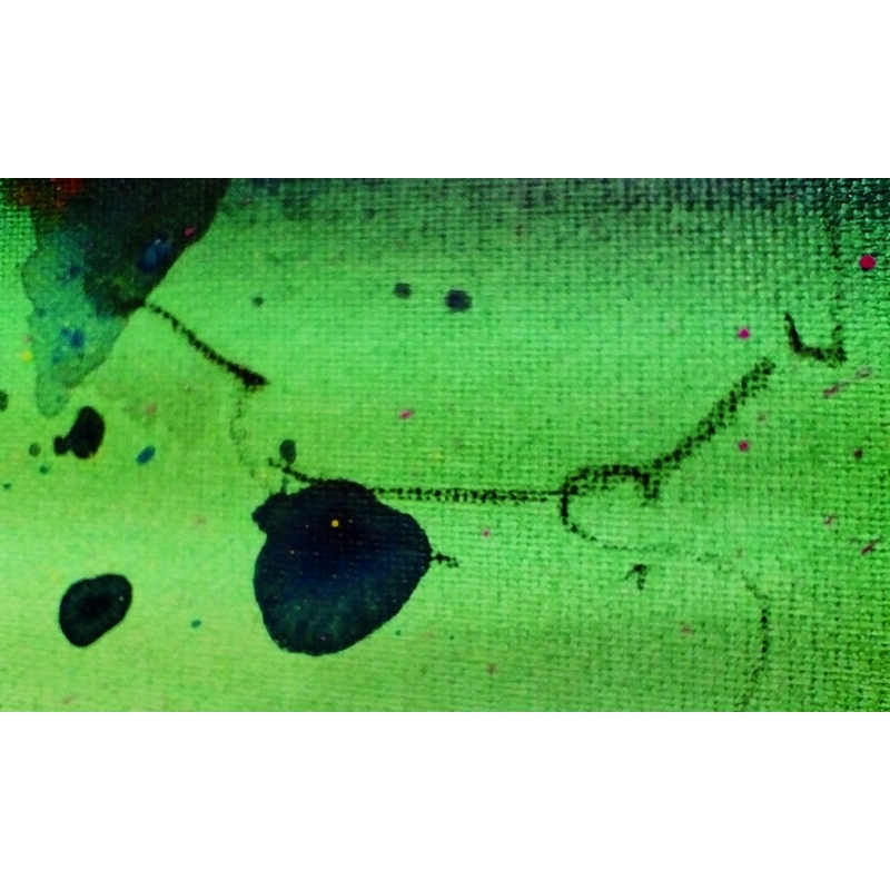 Detailansicht: Unikat von Paul Kaminski, "Menschen im Watt", ca. 90 x 150 cm