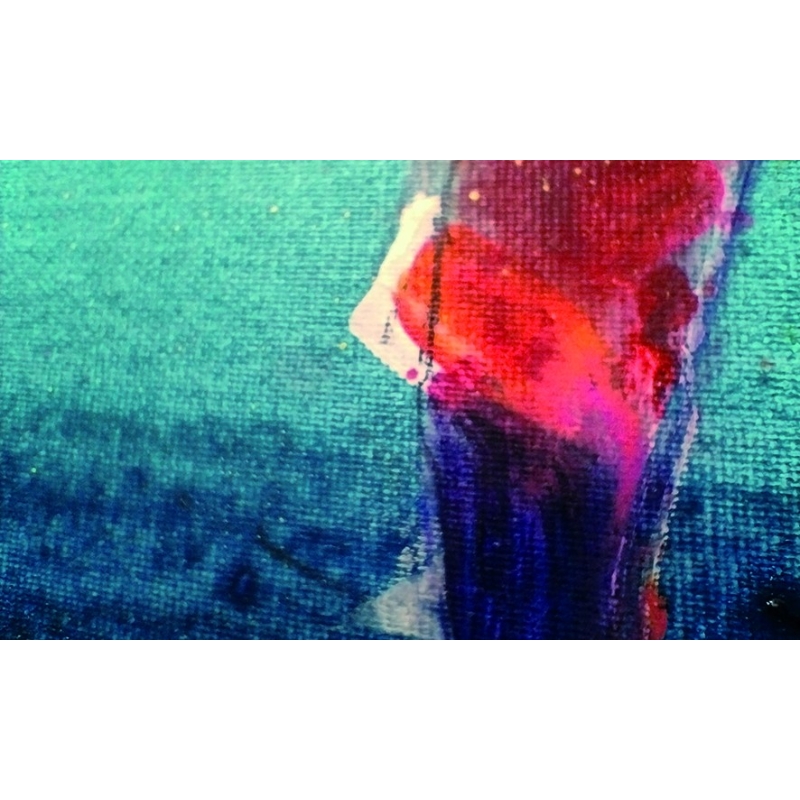 Detailansicht: Unikat von Paul Kaminski, "Menschen im Watt", ca. 90 x 150 cm