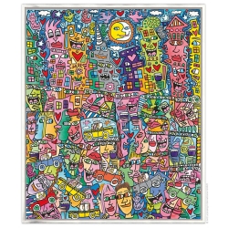 James Rizzi "GETTING THE MOST OF LIFE", 2D Original, Pigmentdruck auf Leinwand
