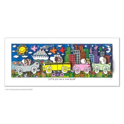 3D Bild James Rizzi Original kaufen - Let´s go on a fun ride