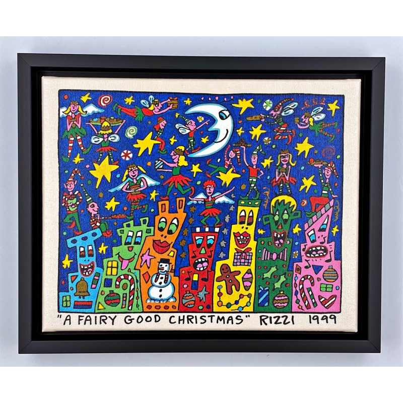 James Rizzi Original auf Leinwand kaufen *a fairy good christmas*, im Rahmen