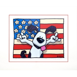 Original Bild "Star(s) and Stripes" von Ed Heck, mit Zertifikat