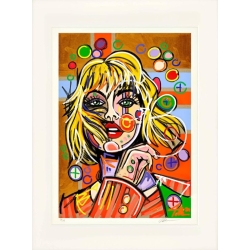 Original Bild von David Tollmann "Kiss in the wind" (Bütten) mit Zertifikat