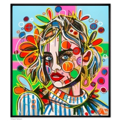 Original Bild von David Tollmann "Candy Land" (Handüberarbeitet) im Rahmen, mit Zertifikat