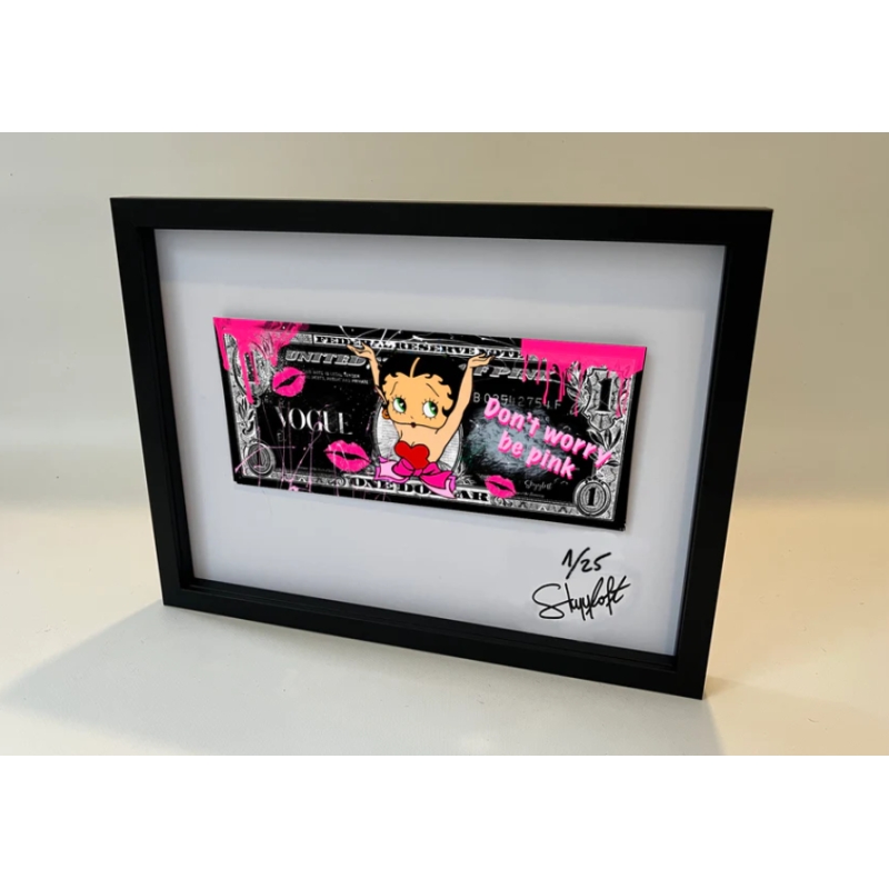 Original: SKYLOFT | BETTY BOOP DOLLAR, inklusive Objektrahmen mit Museumsglas