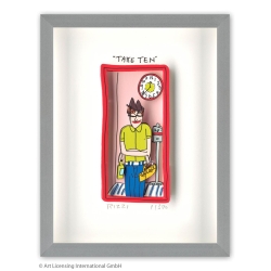 James Rizzi Original 3D Bild kaufen Take Ten inkl. Rahmen Alu-Seidenmatt