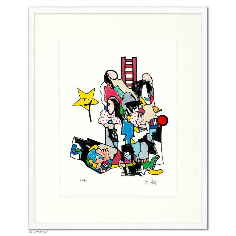 Original Bild "Jakobs Traum" von Otmar Alt - Kunst mit Zertifikat kaufen