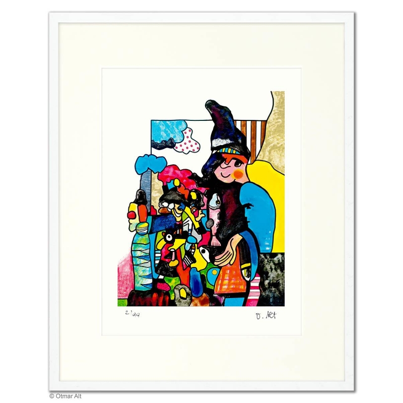 Original Bild "Sodom und Gommorrah" von Otmar Alt - Kunst mit Zertifikat kaufen