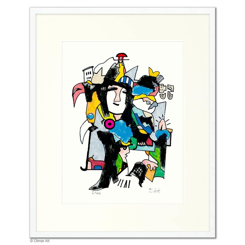 Original Bild "Moses Enttäuschung" von Otmar Alt - Kunst mit Zertifikat kaufen