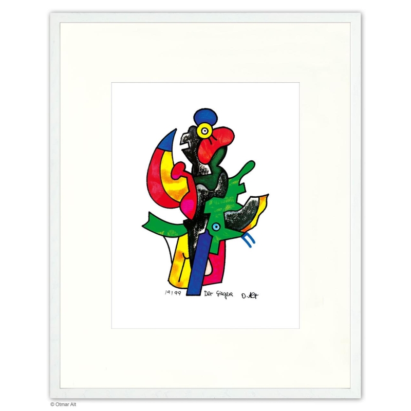 Original Bild "Entstehungen - Der Sieger" von Otmar Alt - Kunst mit Zertifikat kaufen