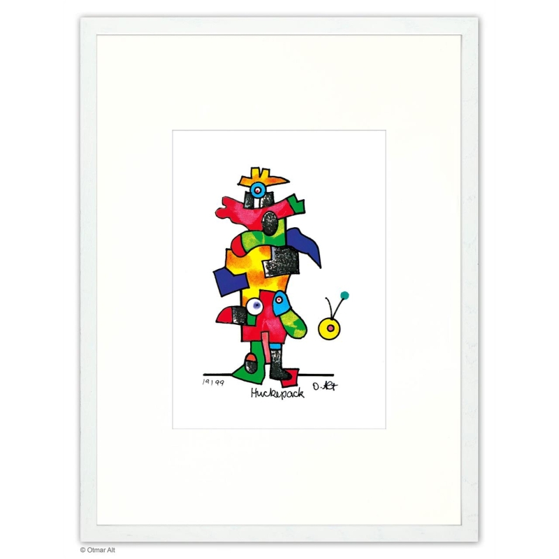 Original Bild "Der Frühling - Huckepack" von Otmar Alt - Kunst mit Zertifikat kaufen