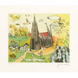 Original Bild "Wien und ich allein" von Janosch - Kunst mit Zertifikat kaufen