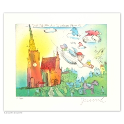 Janosch Original Bild "Das ist München in seiner Pracht" Bild mit Zertifikat kaufen