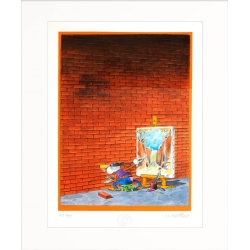 Mordillo, Guillermo: Through the Wall, Original Bilder kaufen