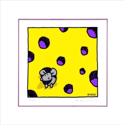 Original Bild "Cheese Release Me" von Ed Heck, mit Zertifikat