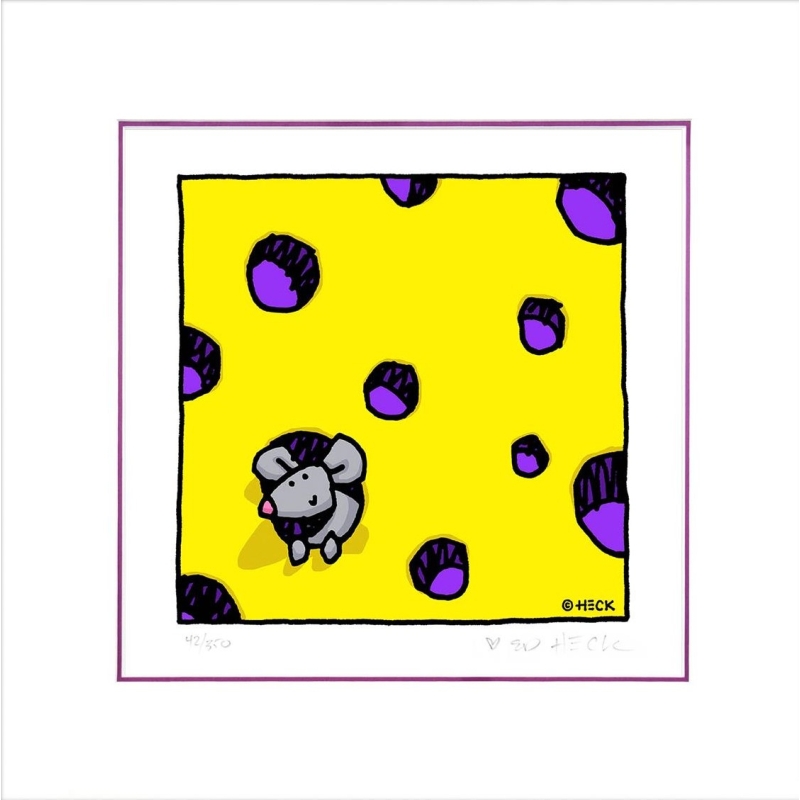 Original Bild "Cheese Release Me" von Ed Heck, mit Zertifikat