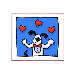 Original Bild "Three of Hearts" von Ed Heck, mit Zertifikat