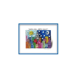 James Rizzi "Happy Day - Happy Night" Original 3D Grafik Bild von James Rizzi kaufen