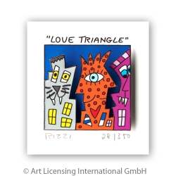 James Rizzi Original 3D Bild kaufen Love triangle