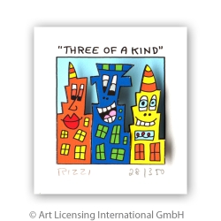 James Rizzi Original 3D Bild kaufen Three of a kind