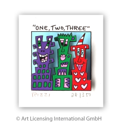 James Rizzi Original 3D Bild kaufen One, two, three