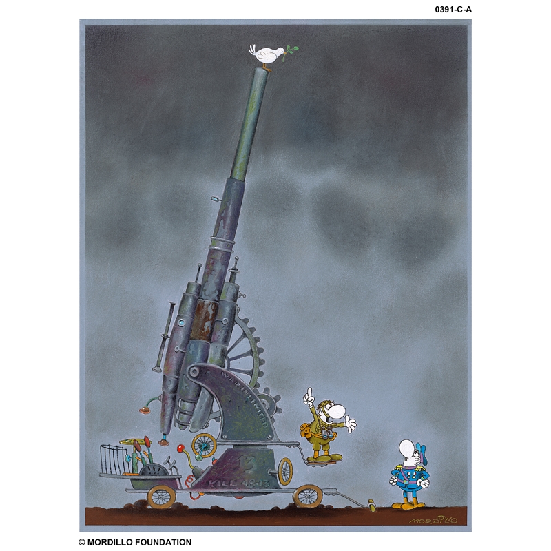 Mordillo, Guillermo: Canon of Peace Original Bilder kaufen