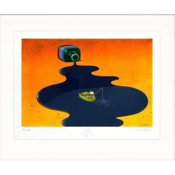 Mordillo, Guillermo: Fisherman on Ink Original Bilder kaufen