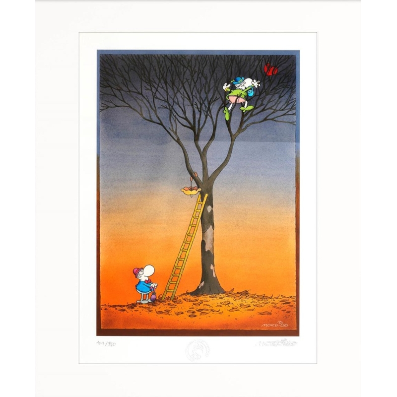 Mordillo, Guillermo: Heart in the Tree Original Bilder kaufen