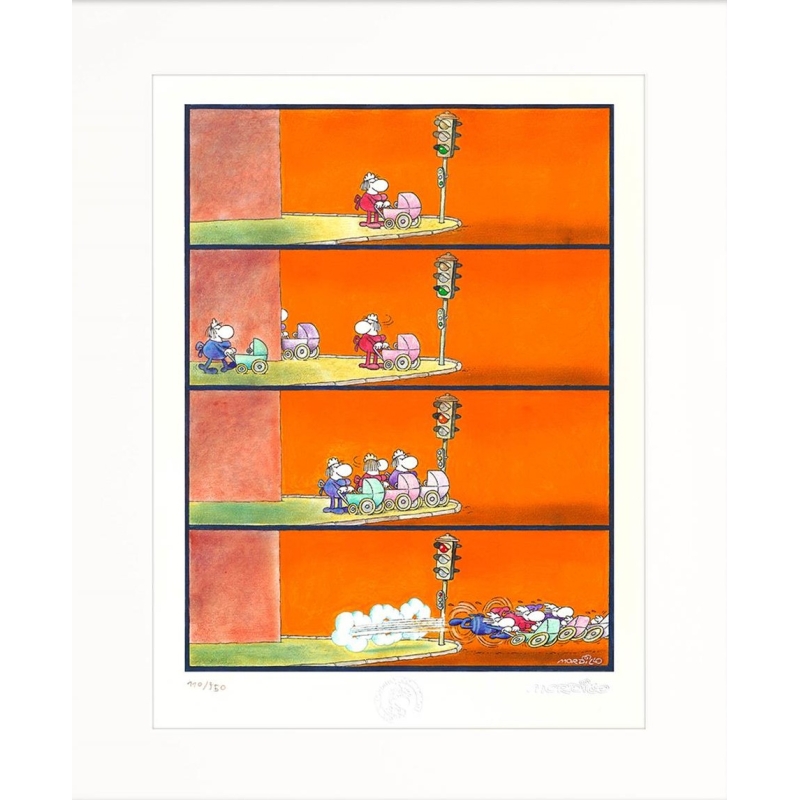 Mordillo, Guillermo: The Race Original Bilder kaufen