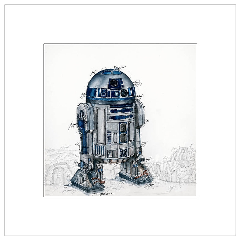 Star Wars R2 D2 Leslie Hunt Bilder kaufen Original Giclee