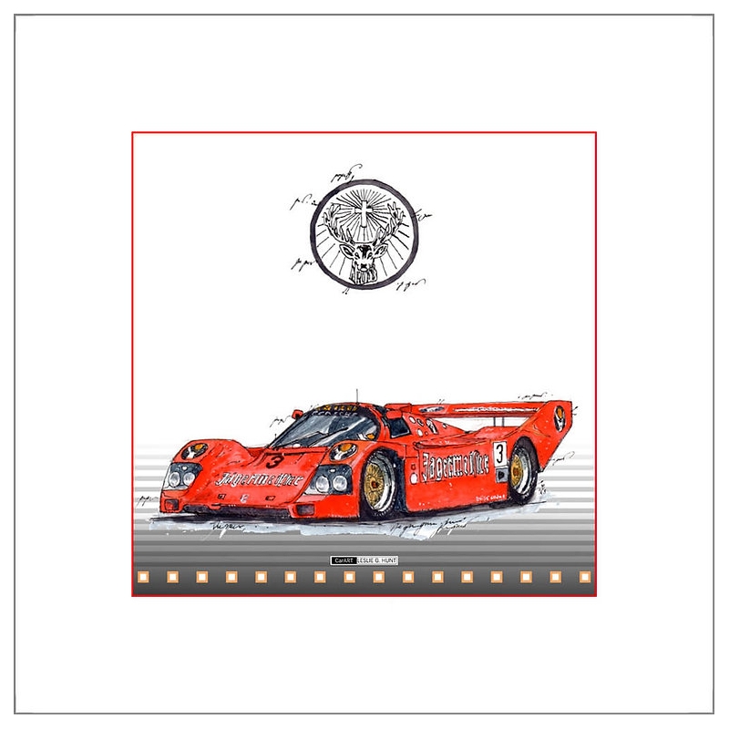 Leslie G. Hunt Original Bild Giclee Porsche 956 kaufen
