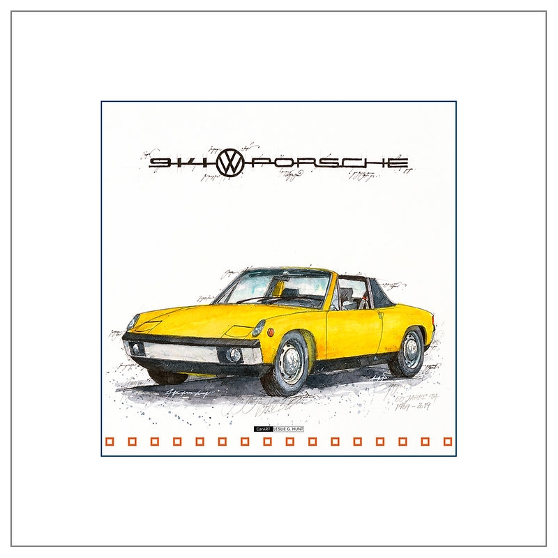 Leslie G. Hunt Original Bild Giclee Porsche 914 kaufen