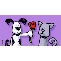 Original Bild "A Rose by Any Other Name" von Ed Heck, mit Zertifikat