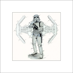 Star Wars Stormtrooper ein Original von Leslie G. Hunt
