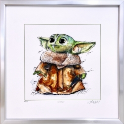 Das Original-Bild 'Grogu' wurde von Leslie G. Hunt entworfen und handsigniert.