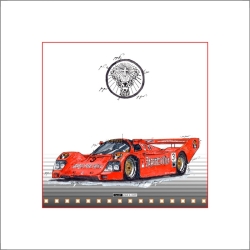 Leslie G. Hunt Porsche 962 Jägermeister| Leslie G. Hunt