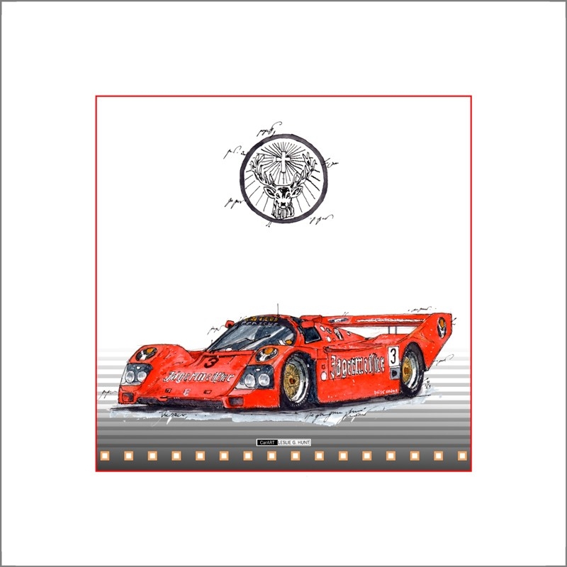 Leslie G. Hunt Porsche 962 Jägermeister| Leslie G. Hunt