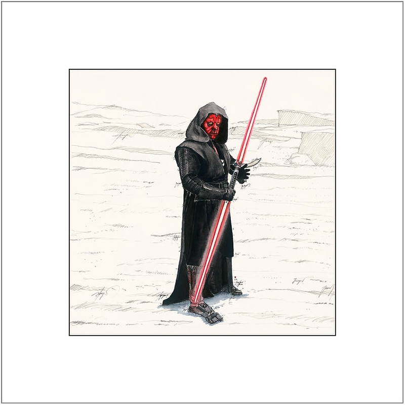 Das Original-Bild 'Darth Maul' wurde von Leslie G. Hunt entworfen und handsigniert.