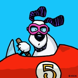 "Go Doggie" - Originalbild von Ed Heck