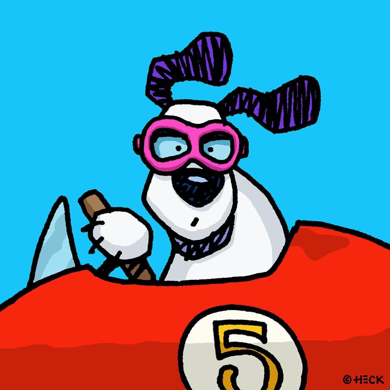 "Go Doggie" - Originalbild von Ed Heck