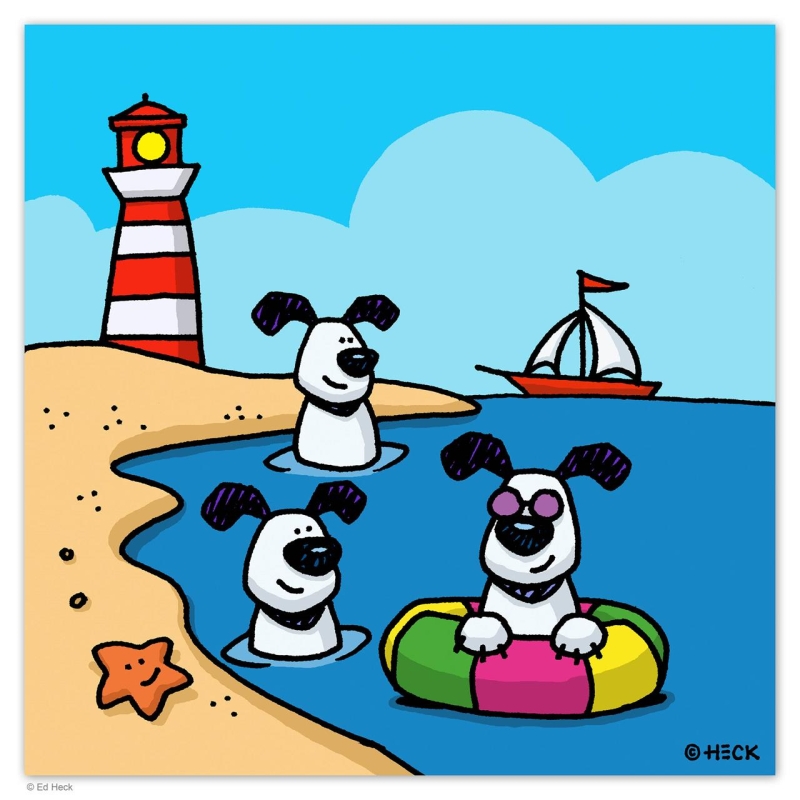 "Dogs of summer"- Originalbild von Ed Heck