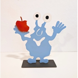 Patrick Preller Monster TOGO Apple Metallskulptur Monster