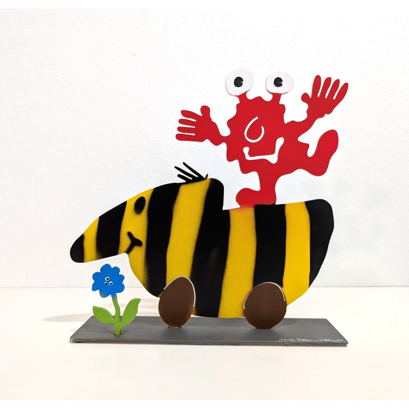 Patrick Preller Tigerentenmonster Metallskulptur Monster